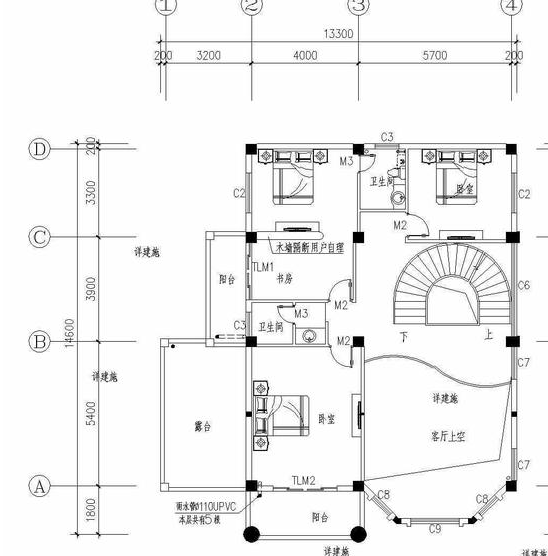 35万建成三层豪华别墅,车库,旋转楼梯一样都不能少_卧室_阳台_设计有