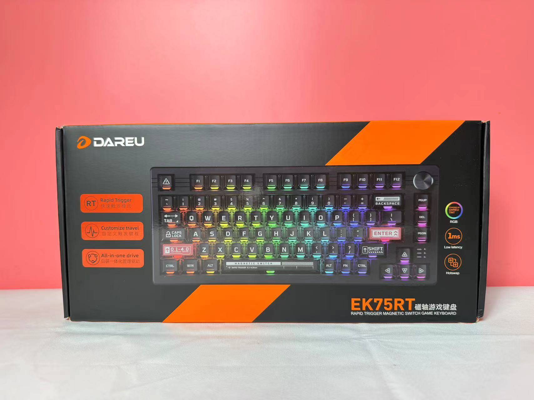 达尔优EK75RT磁轴机械键盘，颜值与功能完美融合，是你下一个桌搭利器！ 