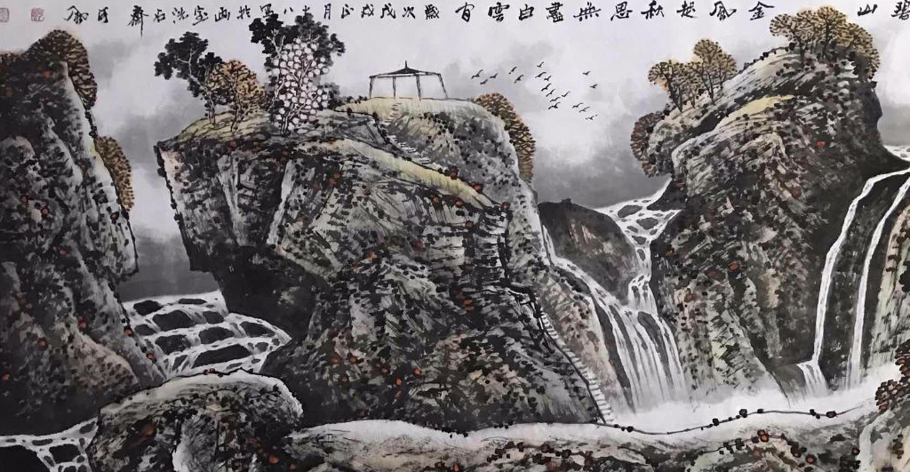 著名画家吕建文先生作品欣赏_山水_中国美协_艺术