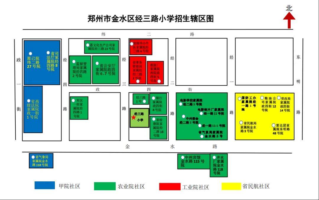 郑州各区小学2024年划片范围