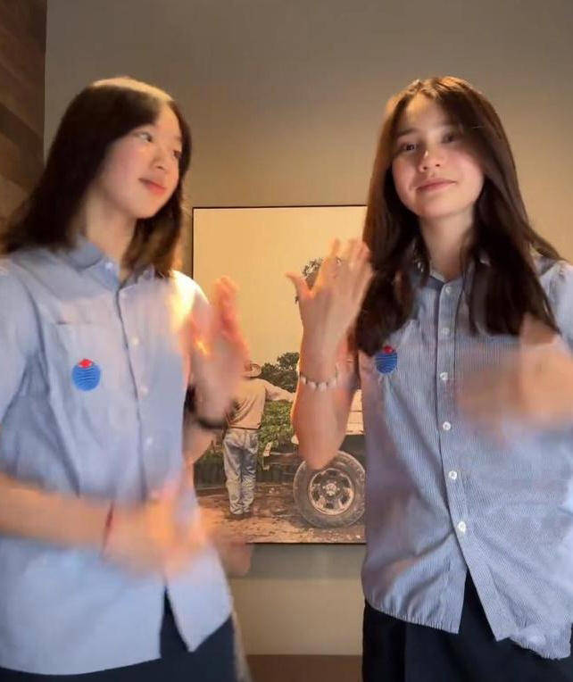 吴尊女儿晒跳舞视频,齐肩短发清纯可爱,身高接近一米七!