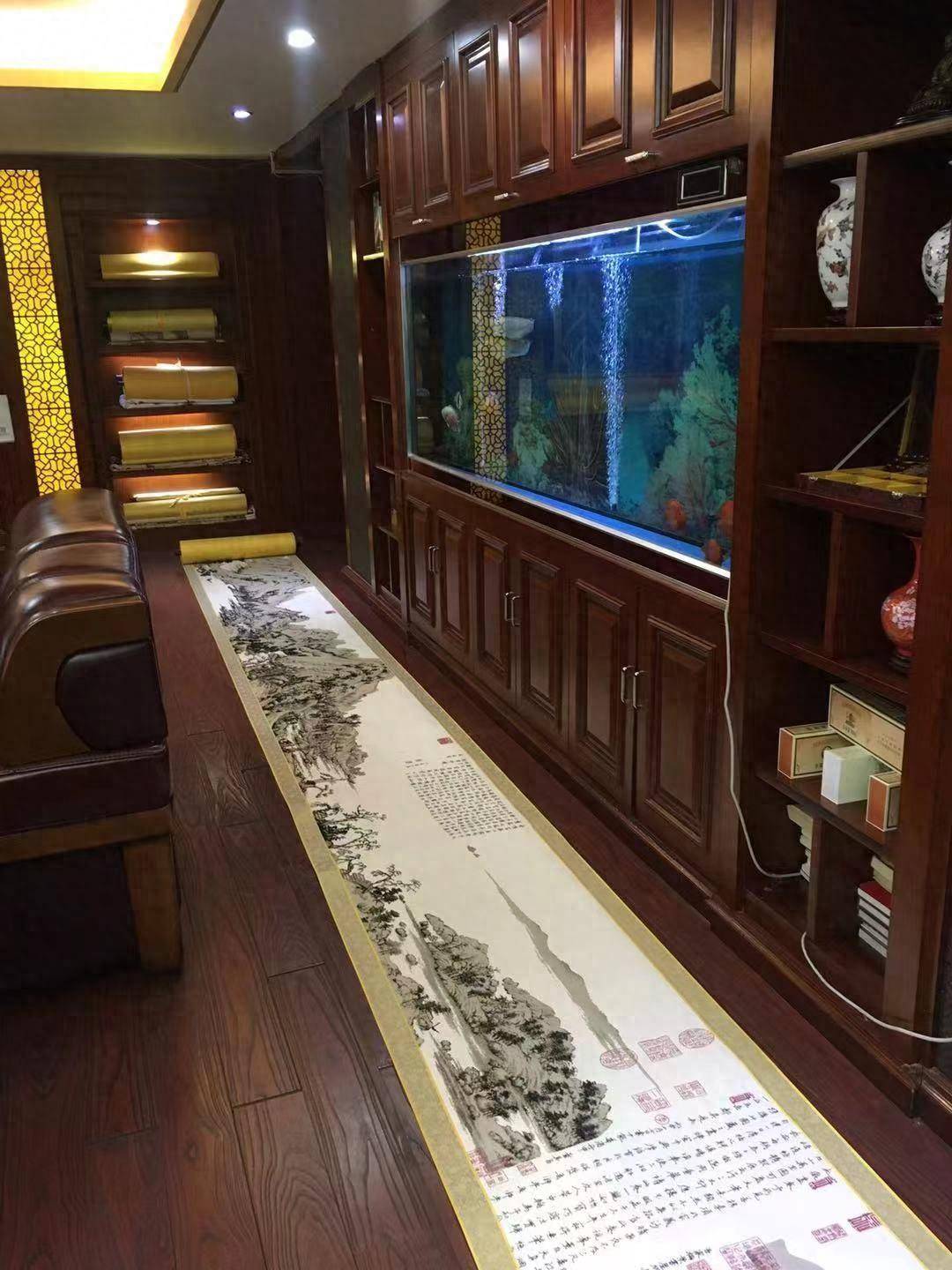 安阳教师王女士十字绣作品《富春山居图》