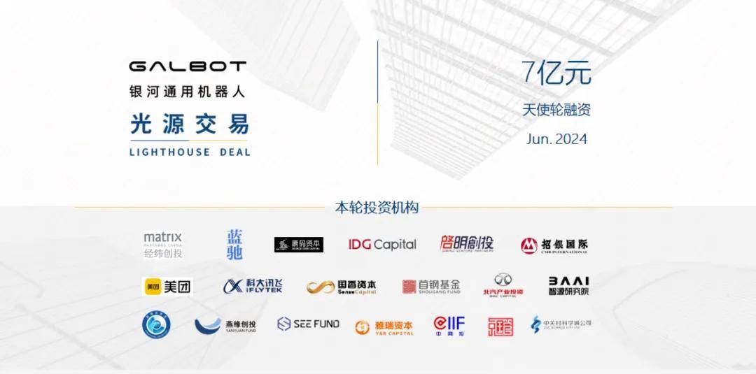 具身多模态大模型机器人研发商「银河通用机器人」完成天使轮融资!