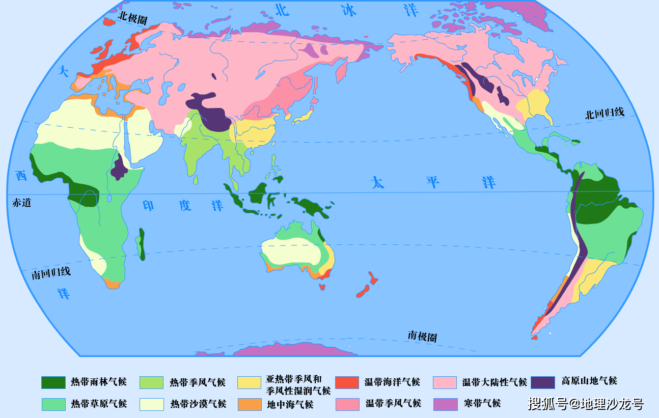 亚洲地图气候分布图图片