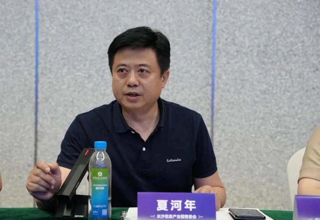 长沙信息产业园党工委副书记,管委会主任夏河年分别发言