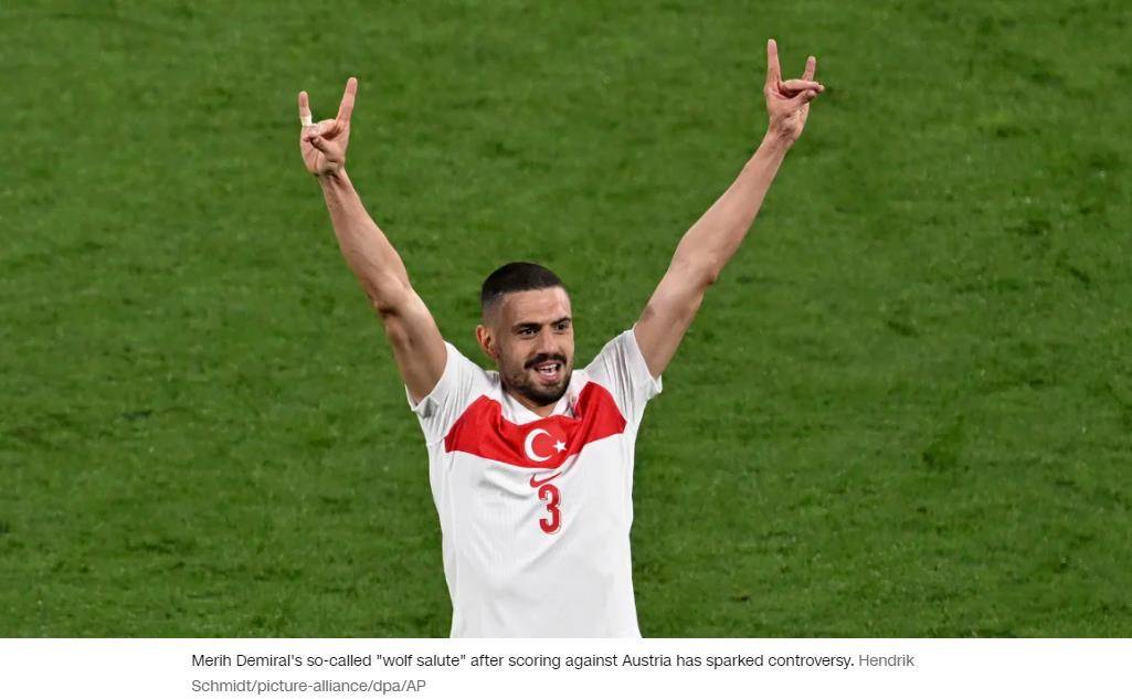 欧洲杯土耳其球员做出争议手势，土德两国互相召见大使