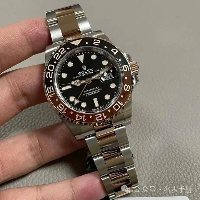 劳力士沙士圈m126711chnr-0002双时区gmt间金格林尼治手表