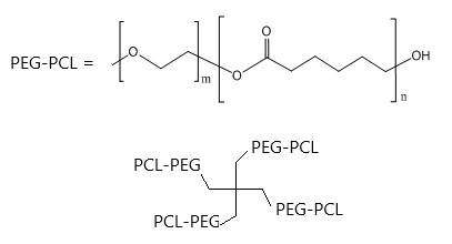 4arm-peg-pcl 四臂聚乙二醇聚己内酯 4-armpeg-pcl