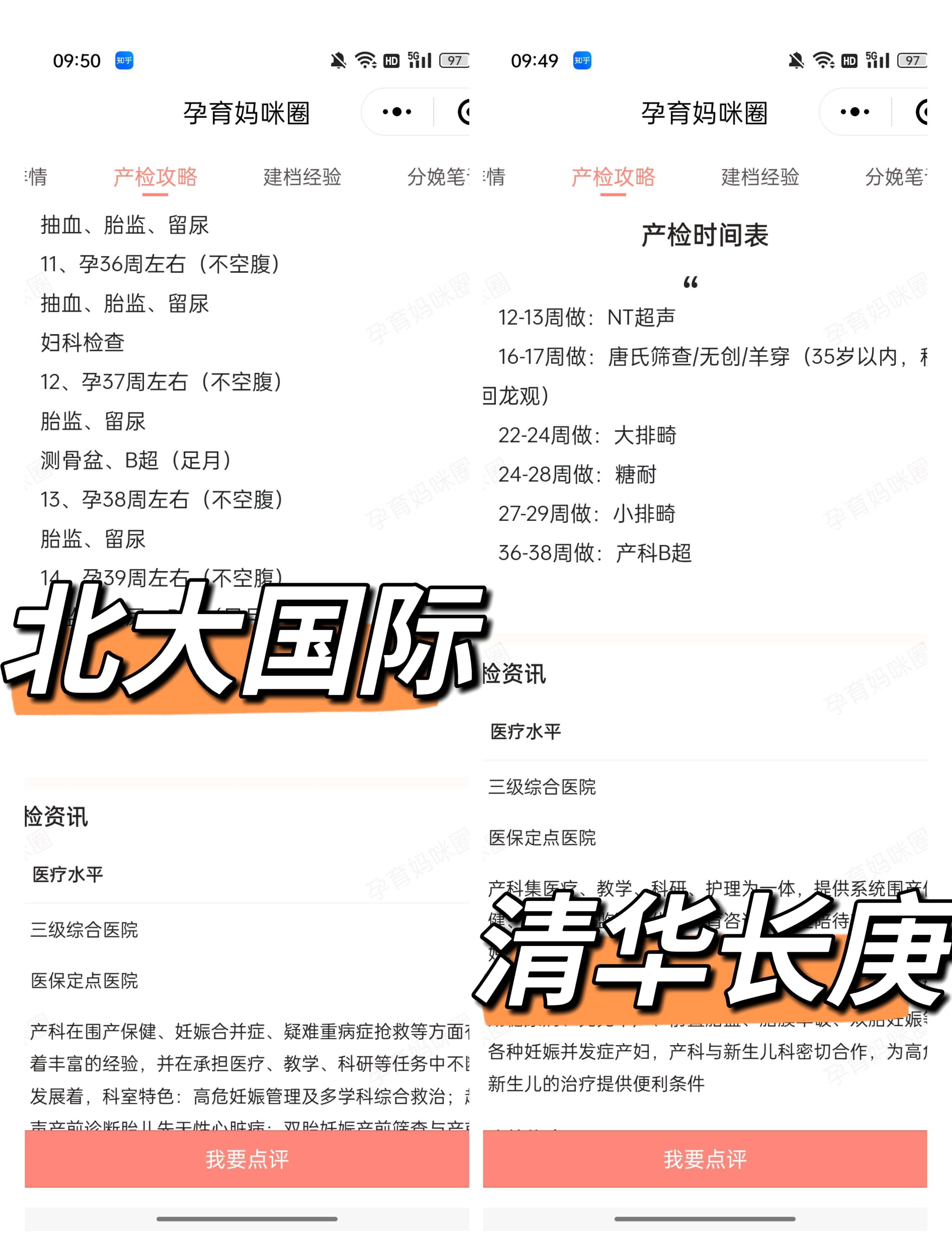 北京昌平区产科医院产检体验,项目等情况对比之