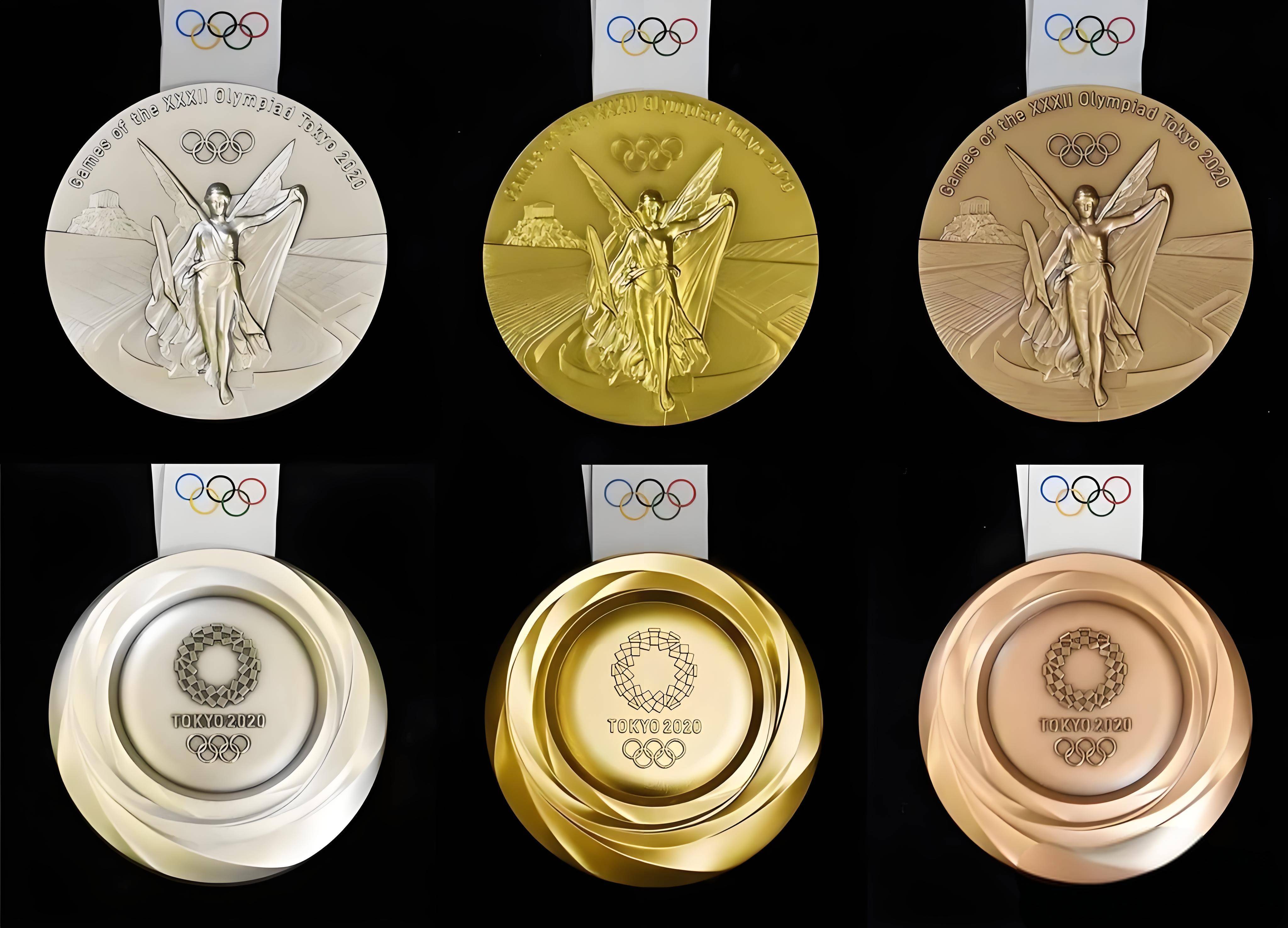 2021年东京奥运会奖牌为了环保是好事,但尴尬的是女子蹦床冠军朱雪莹