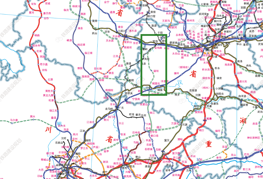 宝成高铁线路图详细图图片