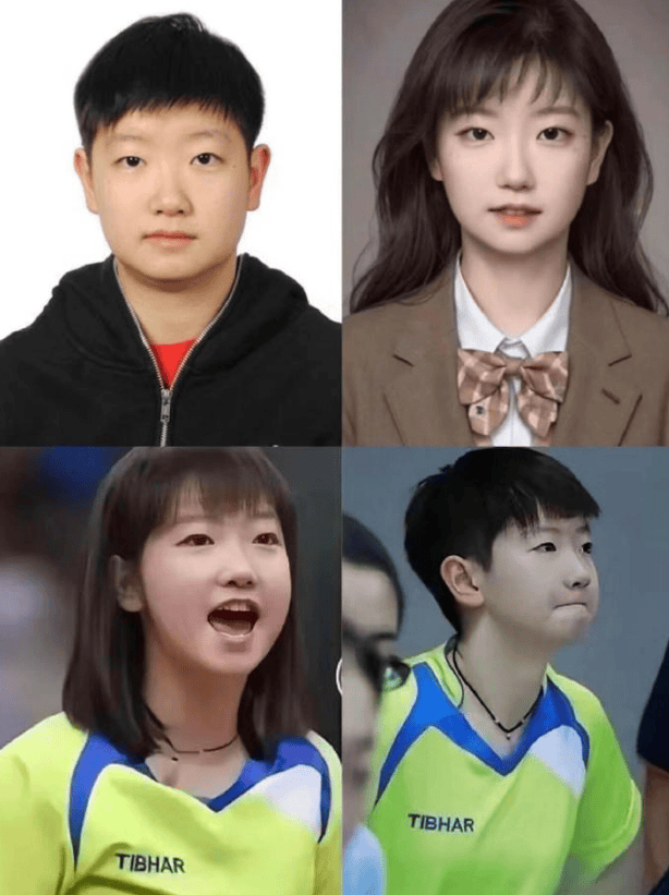 孙颖莎童年照曝光,纯真笑容融化人心