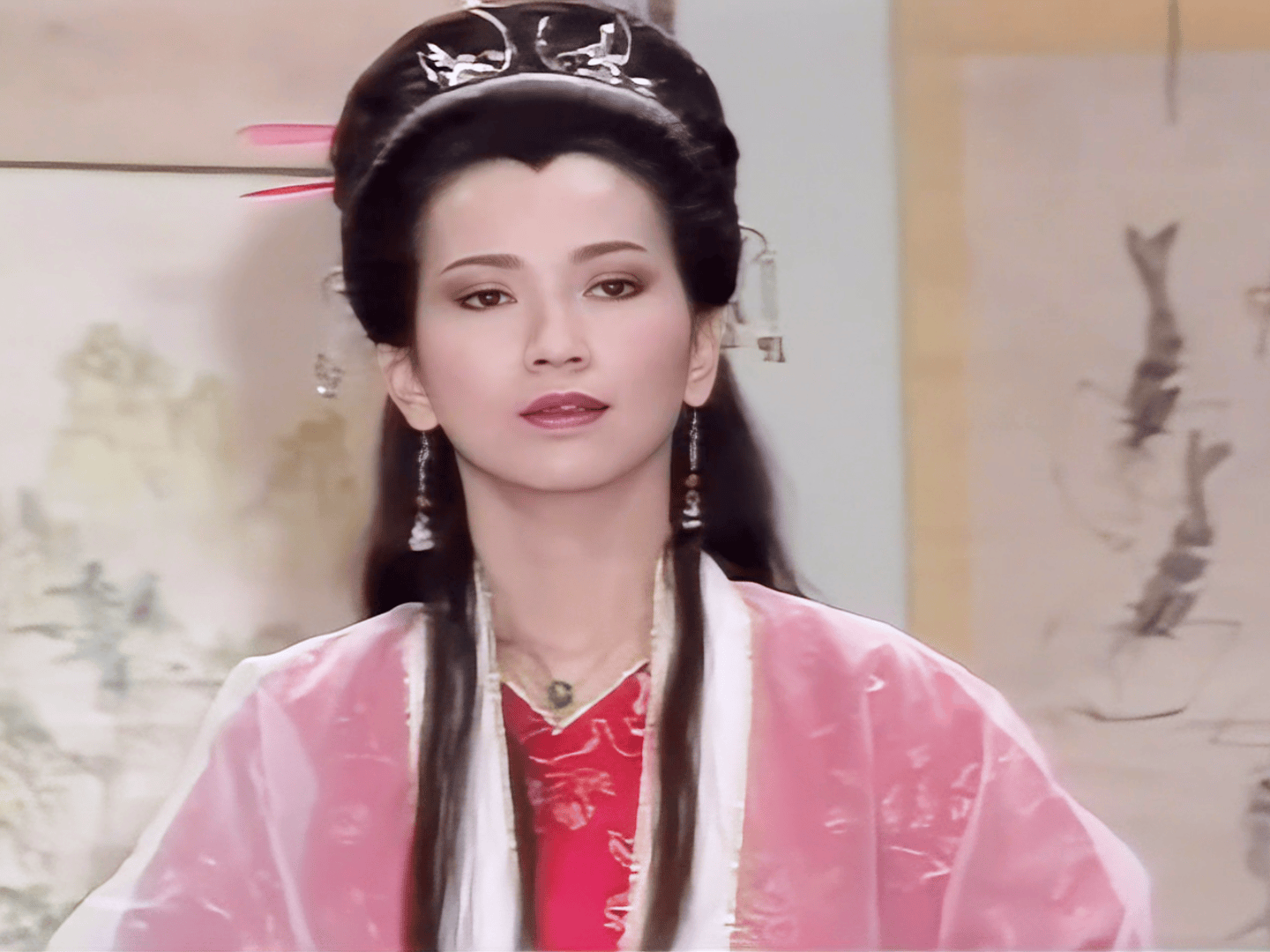 《新白娘子传奇》白素贞十大经典套装,紫色战袍第四,红纱装第七