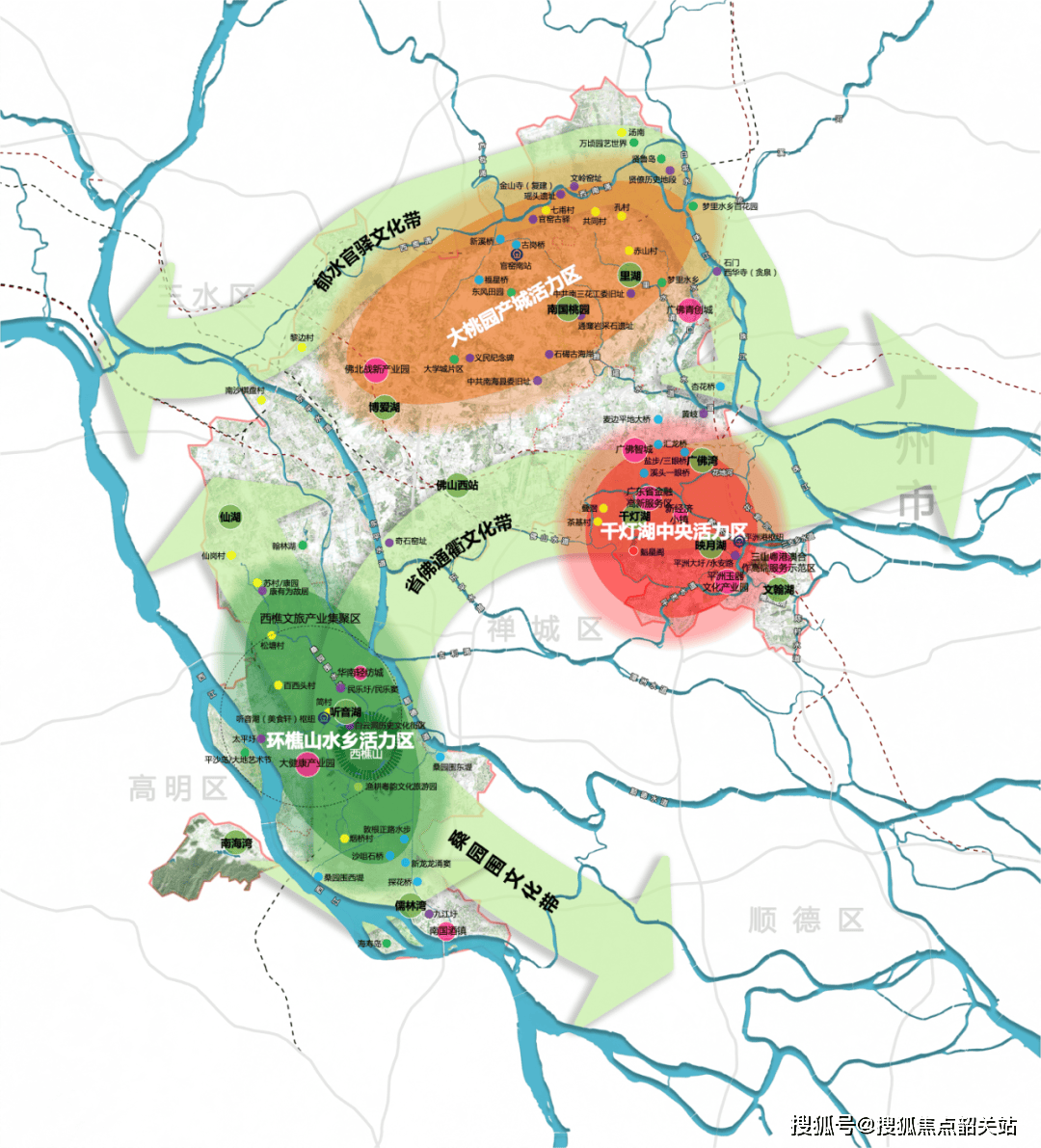 佛山映月湖公园地图图片