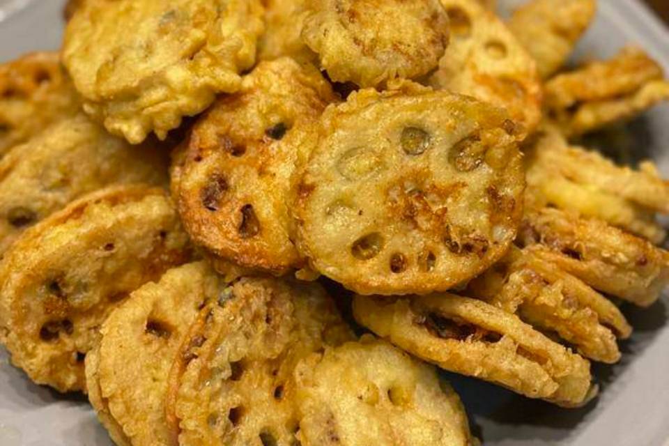 美食三步法之晚餐篇——炸藕夹_面糊_步骤_口感