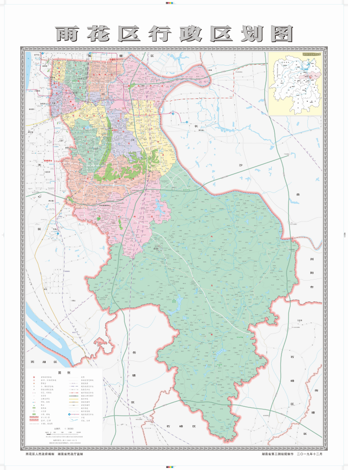 雨花区地图范围图片