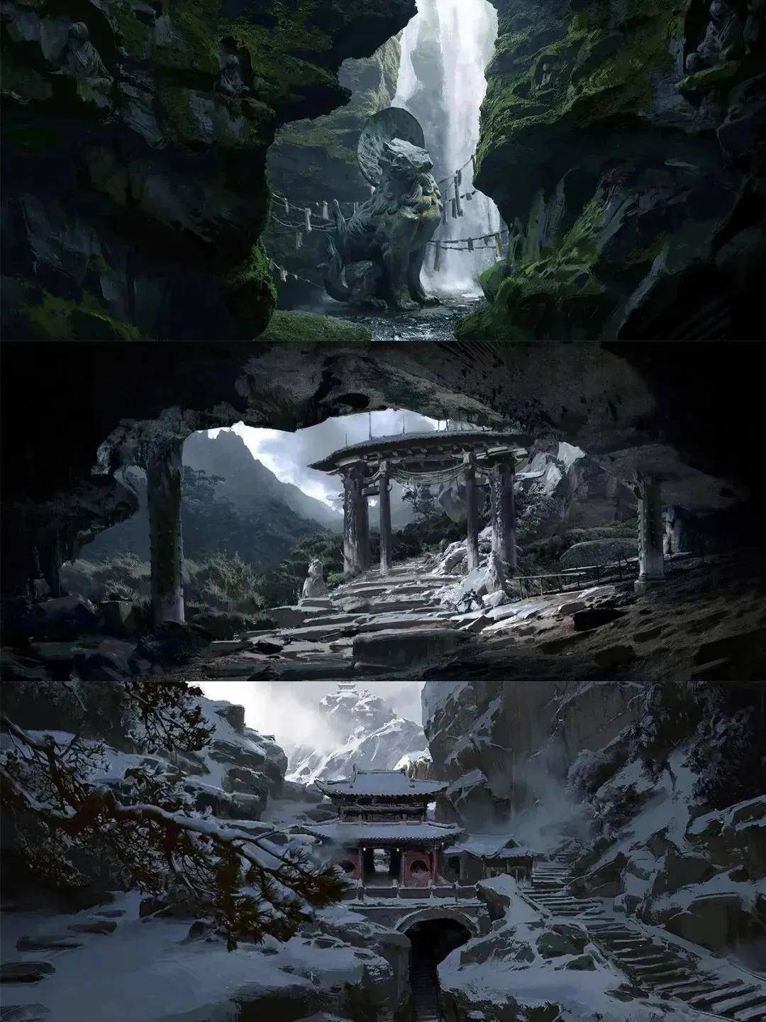 游戏中的场景更是将中式美学应用到了极致