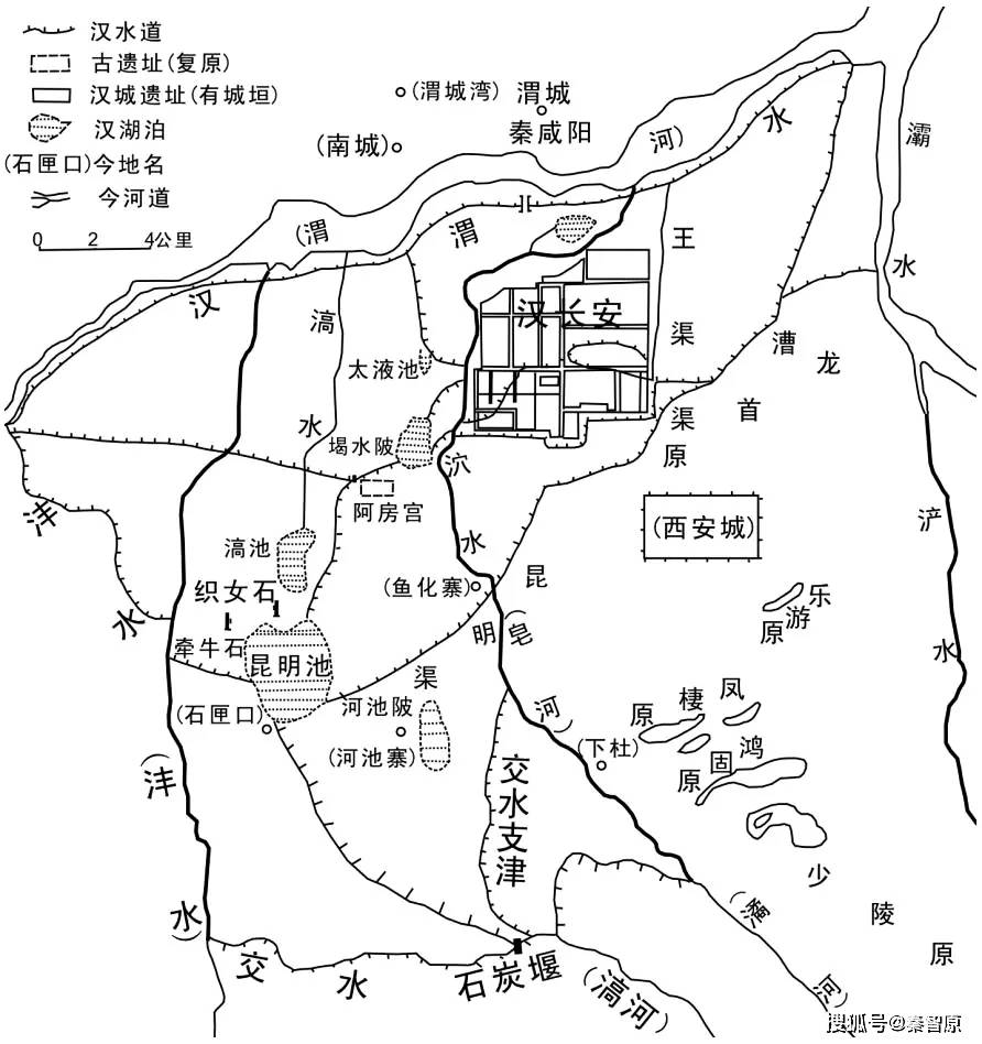 曲江遗址公园平面图图片