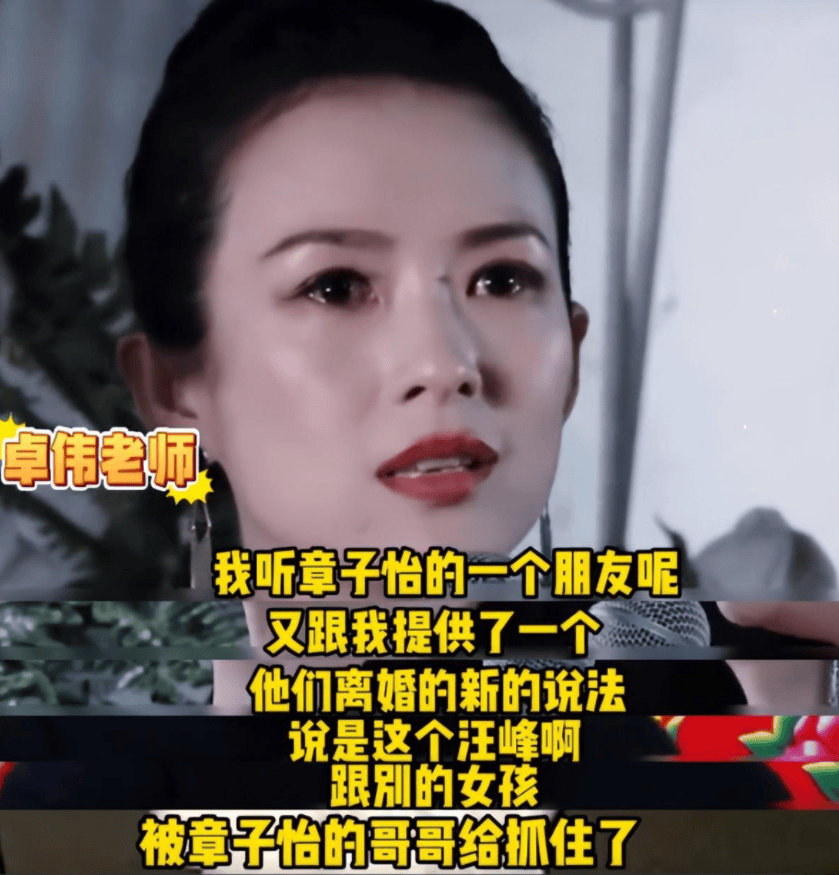 卓伟曝章子怡汪峰离婚两大主因!男方出轨被抓,女方再遇幕后大佬