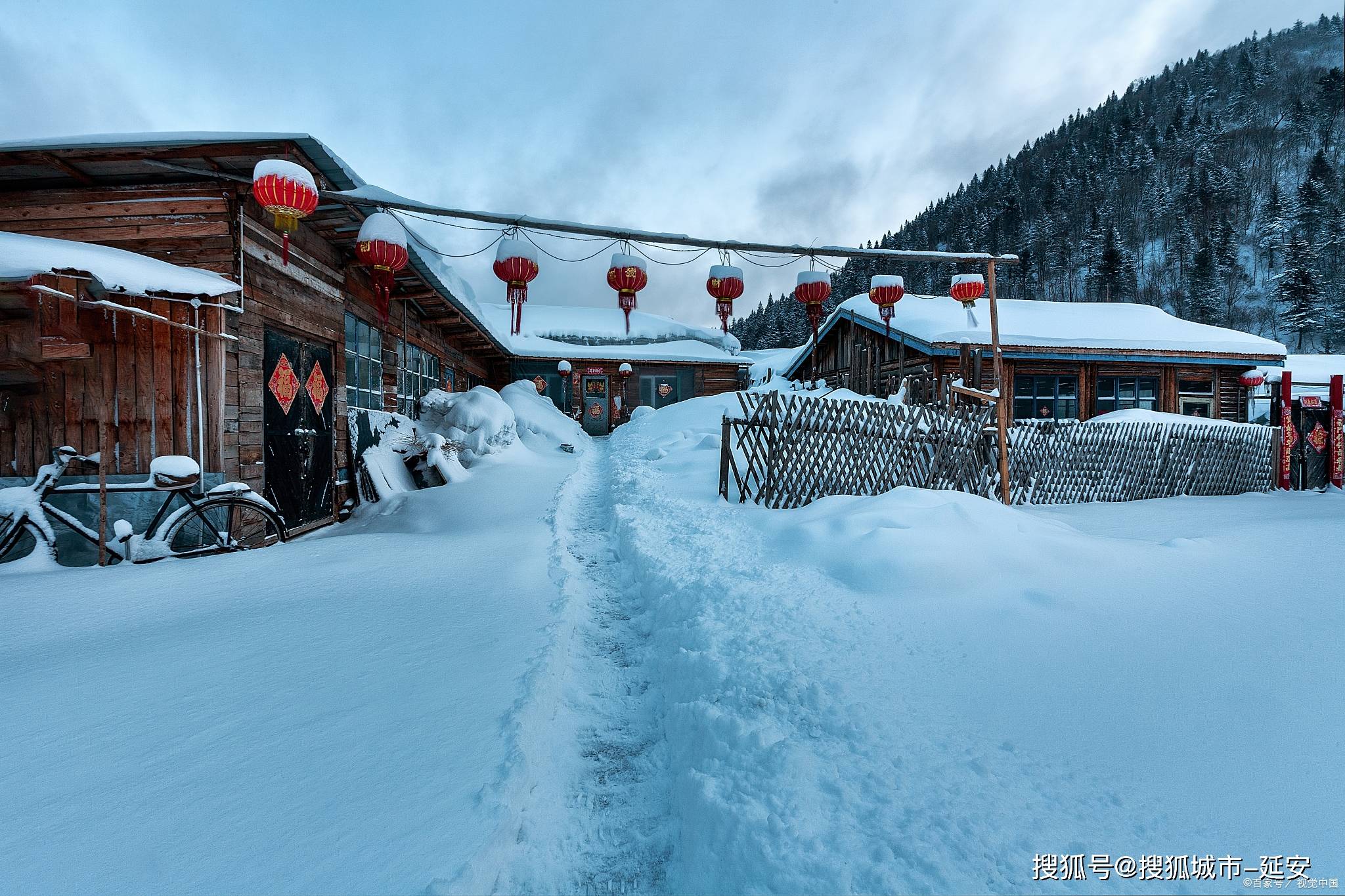 鞍山雪乡图片