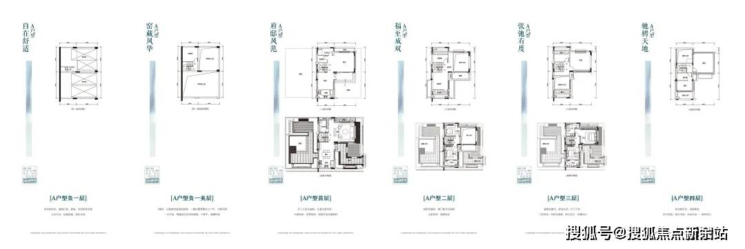 美的西江府别墅户型图片