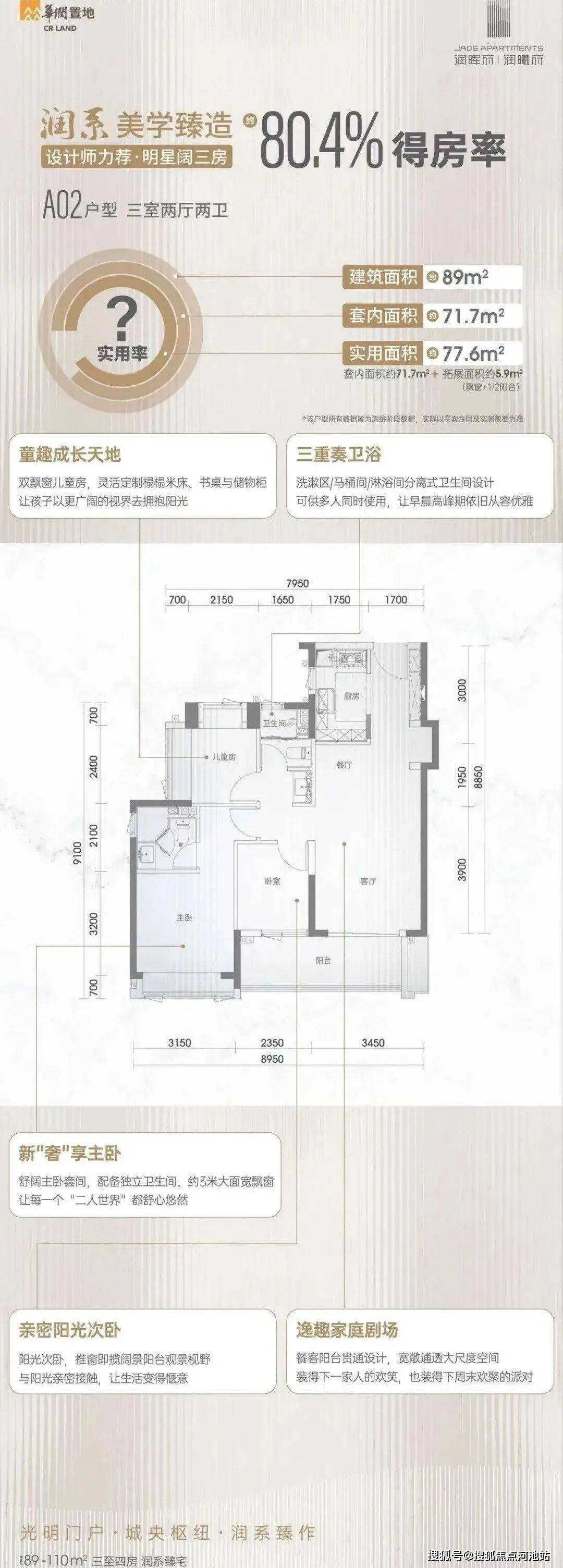 华润润曦府,总价280多万起,户型89-110平精装3-4房现楼,年底交房!