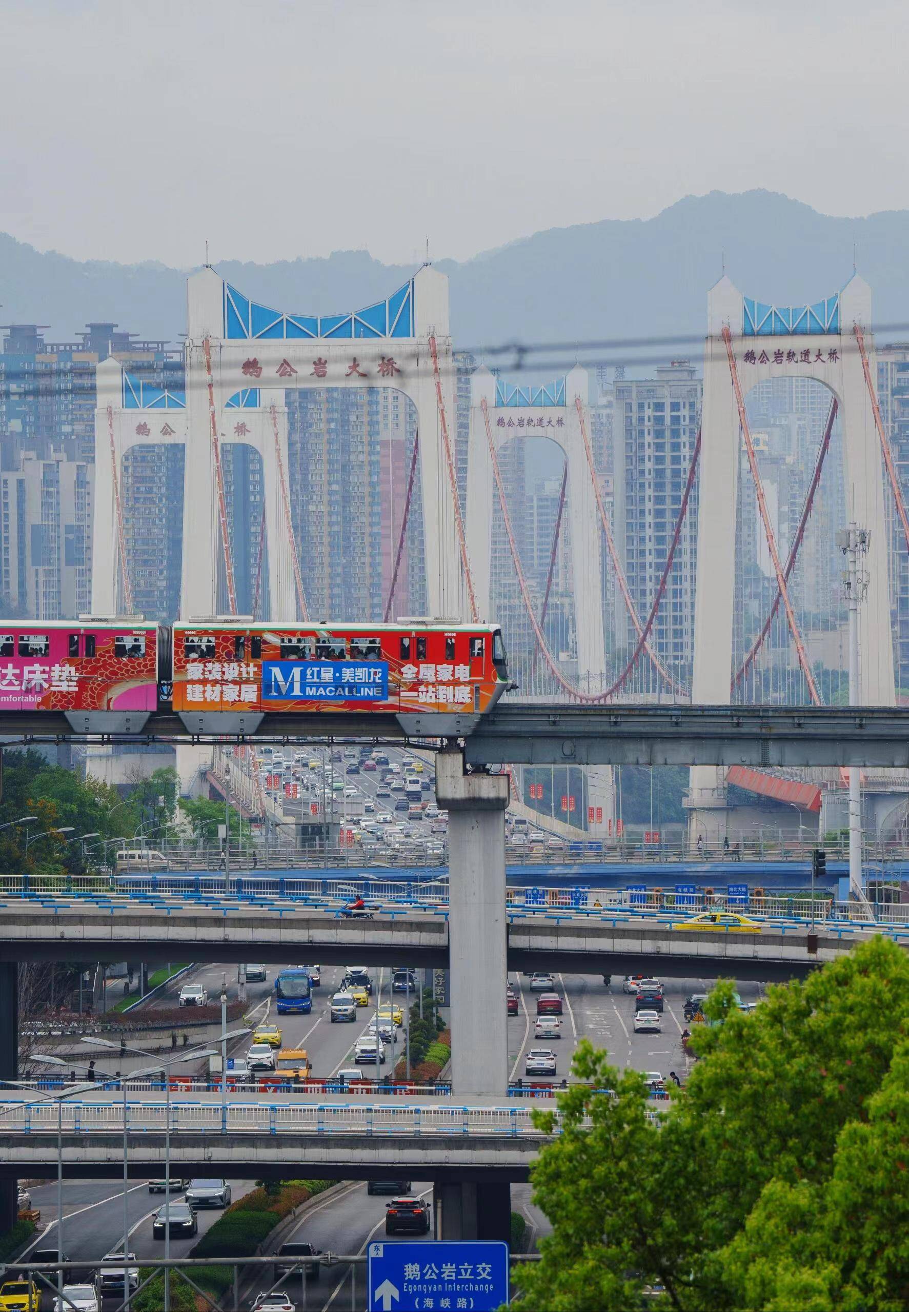 重庆巴南麻柳轻轨图片