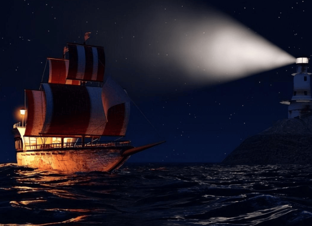 轮船在晚上航行时,为什么就算"摸黑"也不开灯?原来大有讲究