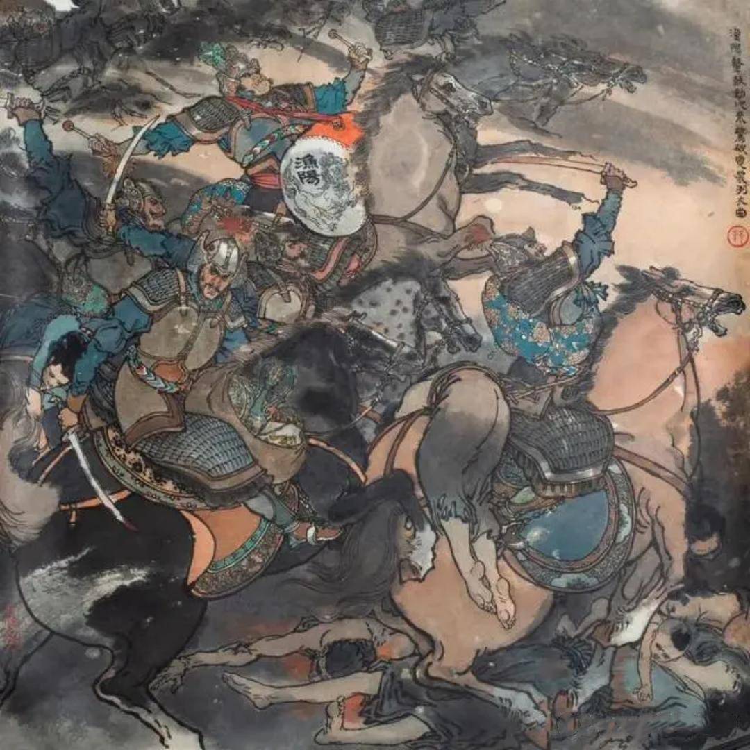 戴敦邦唯美彩墨连环画《长恨歌》插画