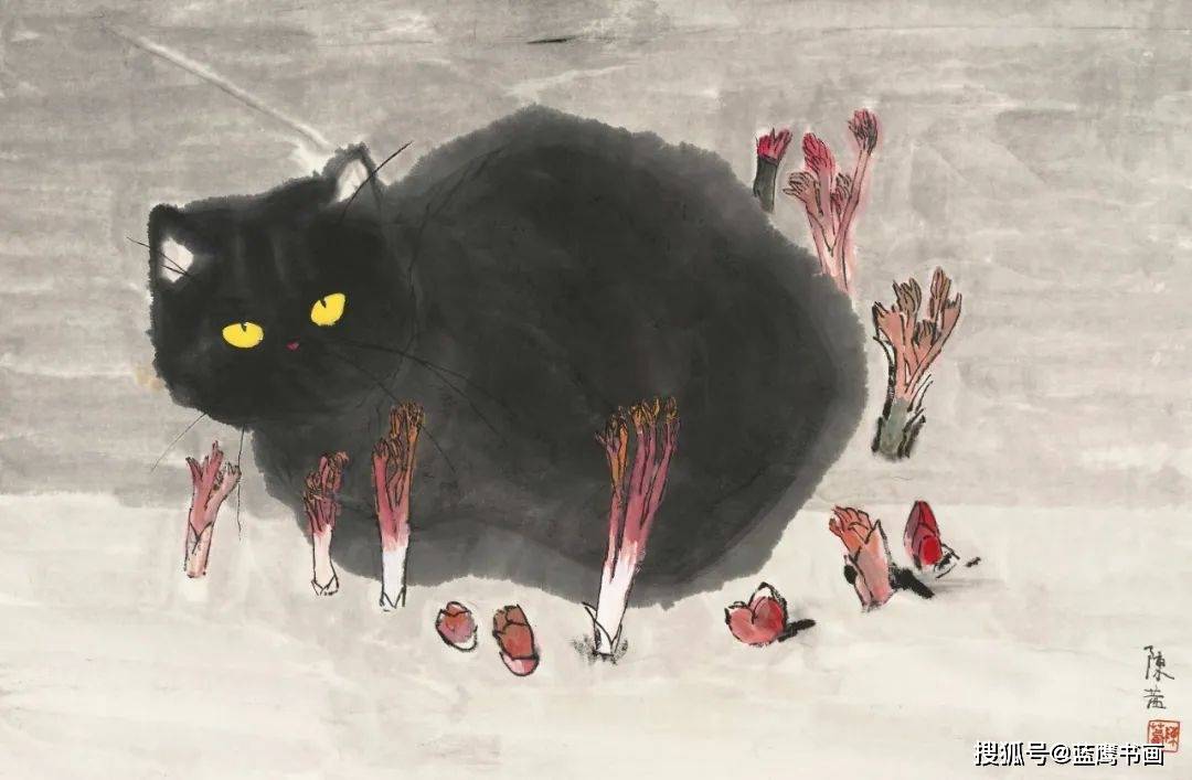 画家陈茜:一笔一划皆传神,猫态憨萌惹人爱