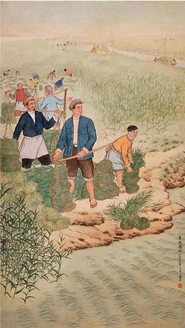 《雨中情》1984年出版的年画