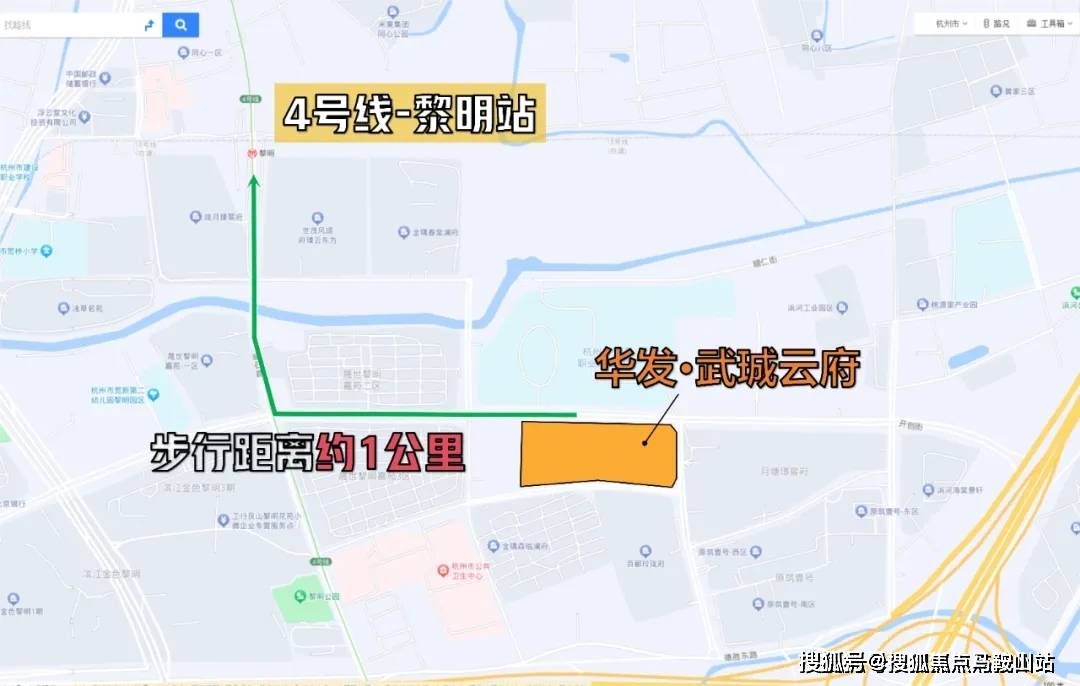 院附属第二医院(城东院区)(直线距离约1公里)笕桥板块因为机场的存