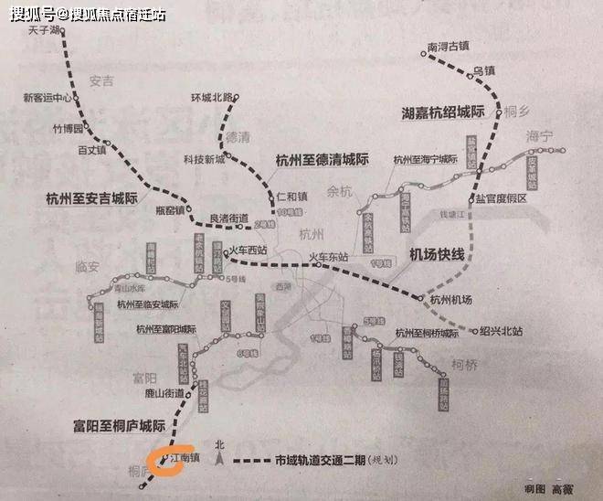 【核芯价值潜力点】杭桐城际轻轨规划直连杭州主城,地铁一通黄金万两