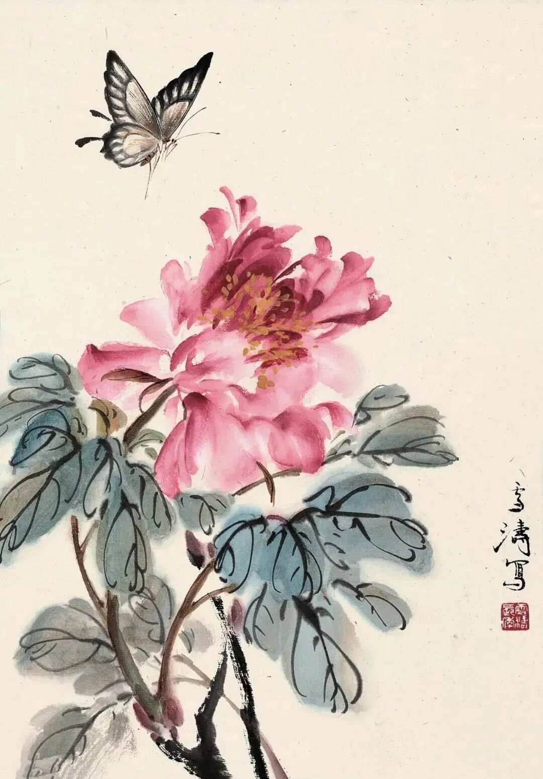 王雪涛十二花神图充满趣味