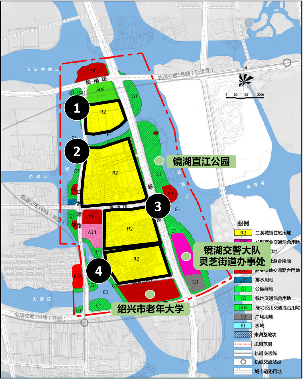 绍兴镜湖板块地图图片