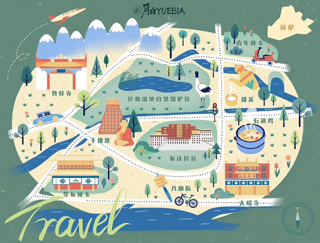 笔尖下的奇境:一位地图插画师的日常