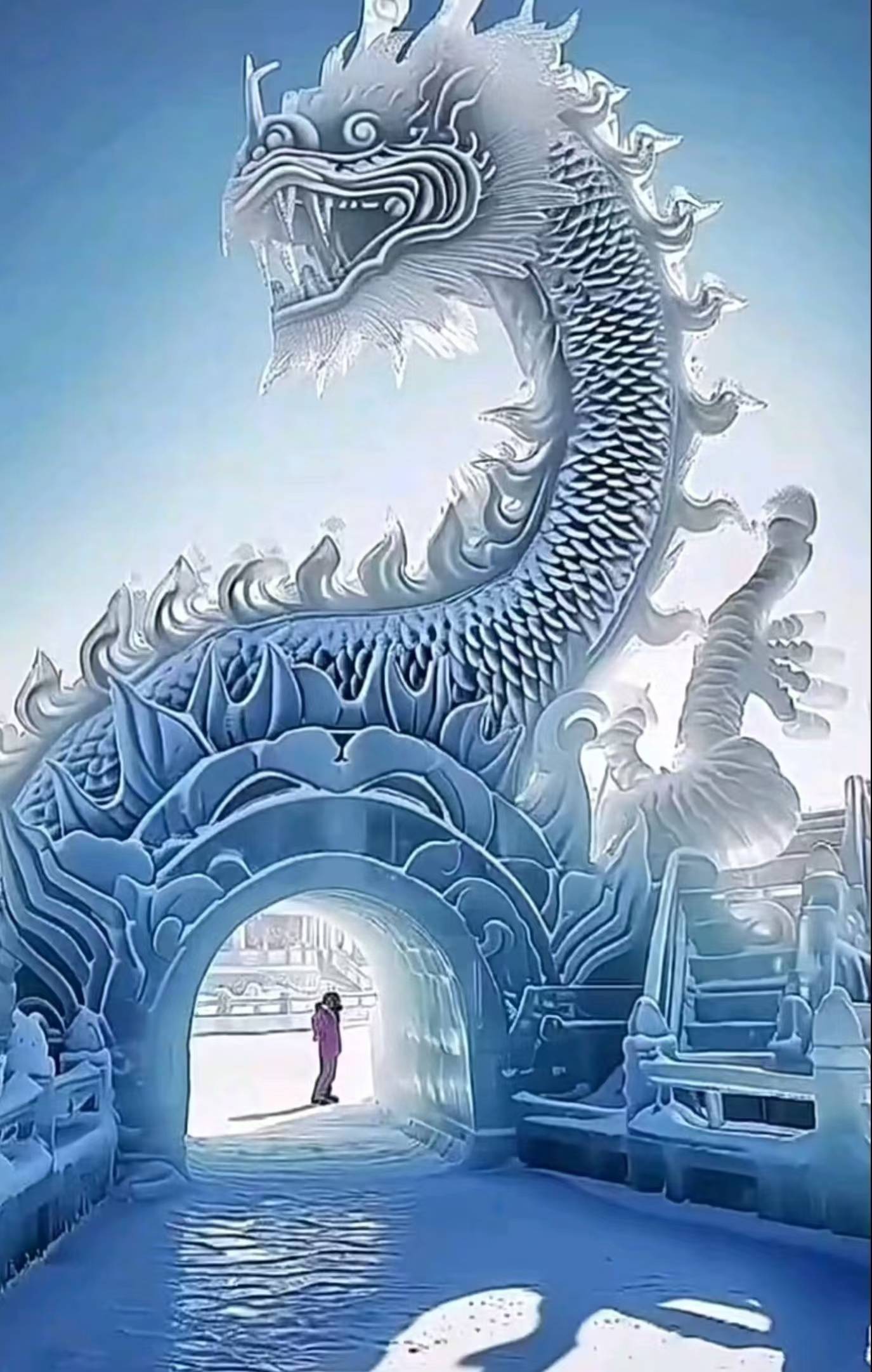 浅谈冰雕艺术的魅力_哈尔滨_冰天雪地_雪雕