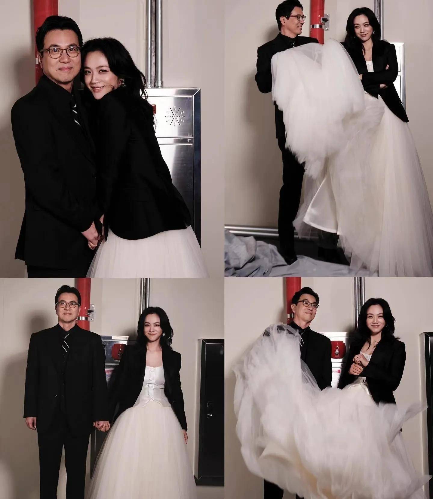 汤唯携老公金泰勇亮相泡菜国青龙电影红毯,状态慵懒,本人超美的