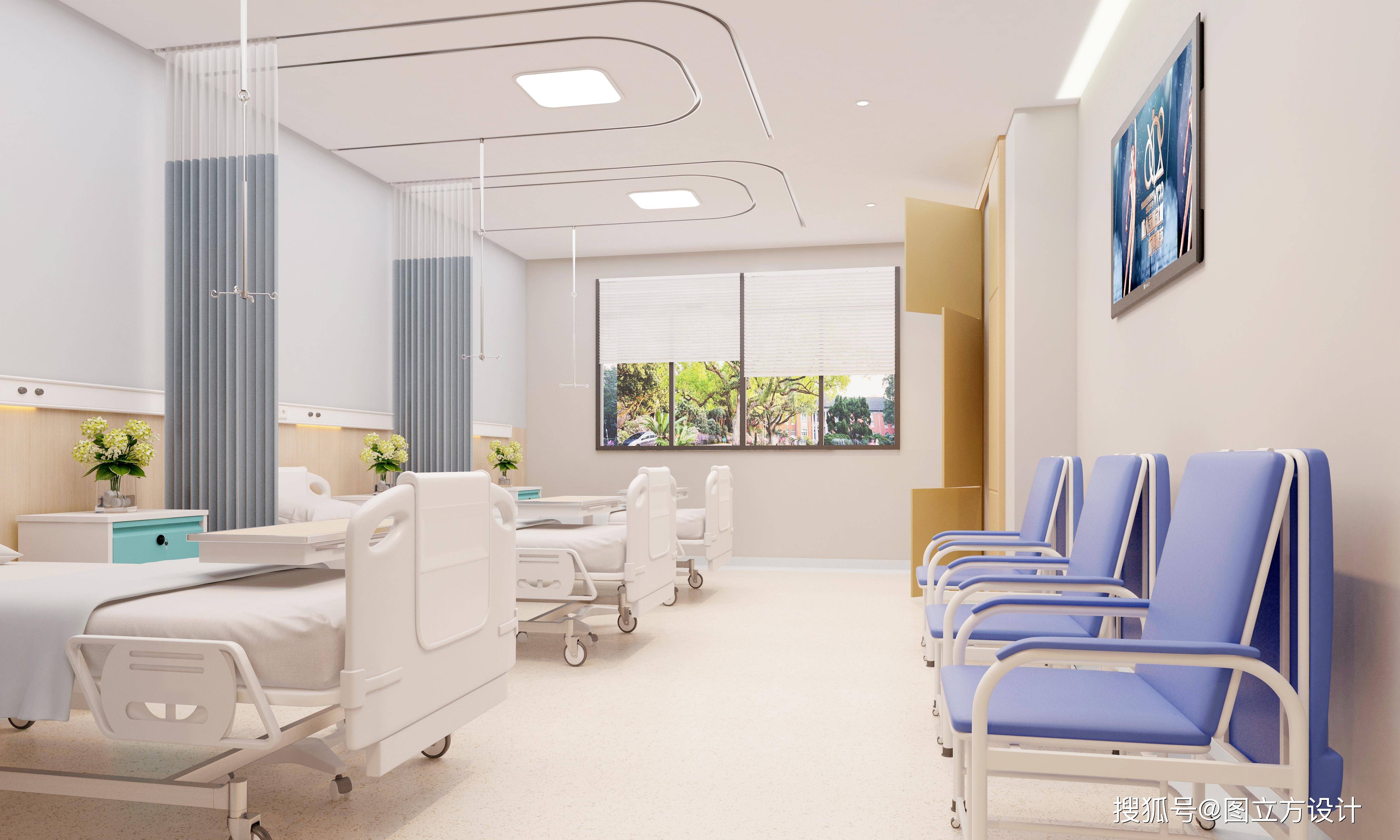 病房新颜:装修效果图营造温馨康复环境