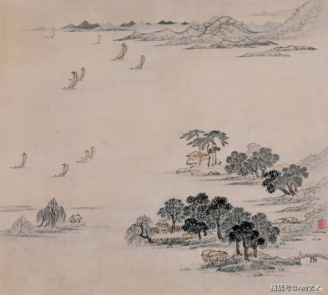 名家画谱//张复作品分享_绘画_山水_吴门
