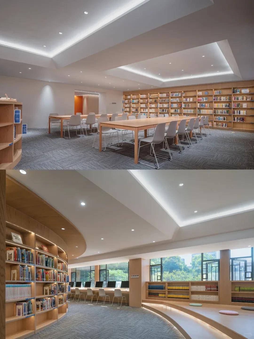 图书馆改造新篇章:打造圆融阅读的方圆天地!