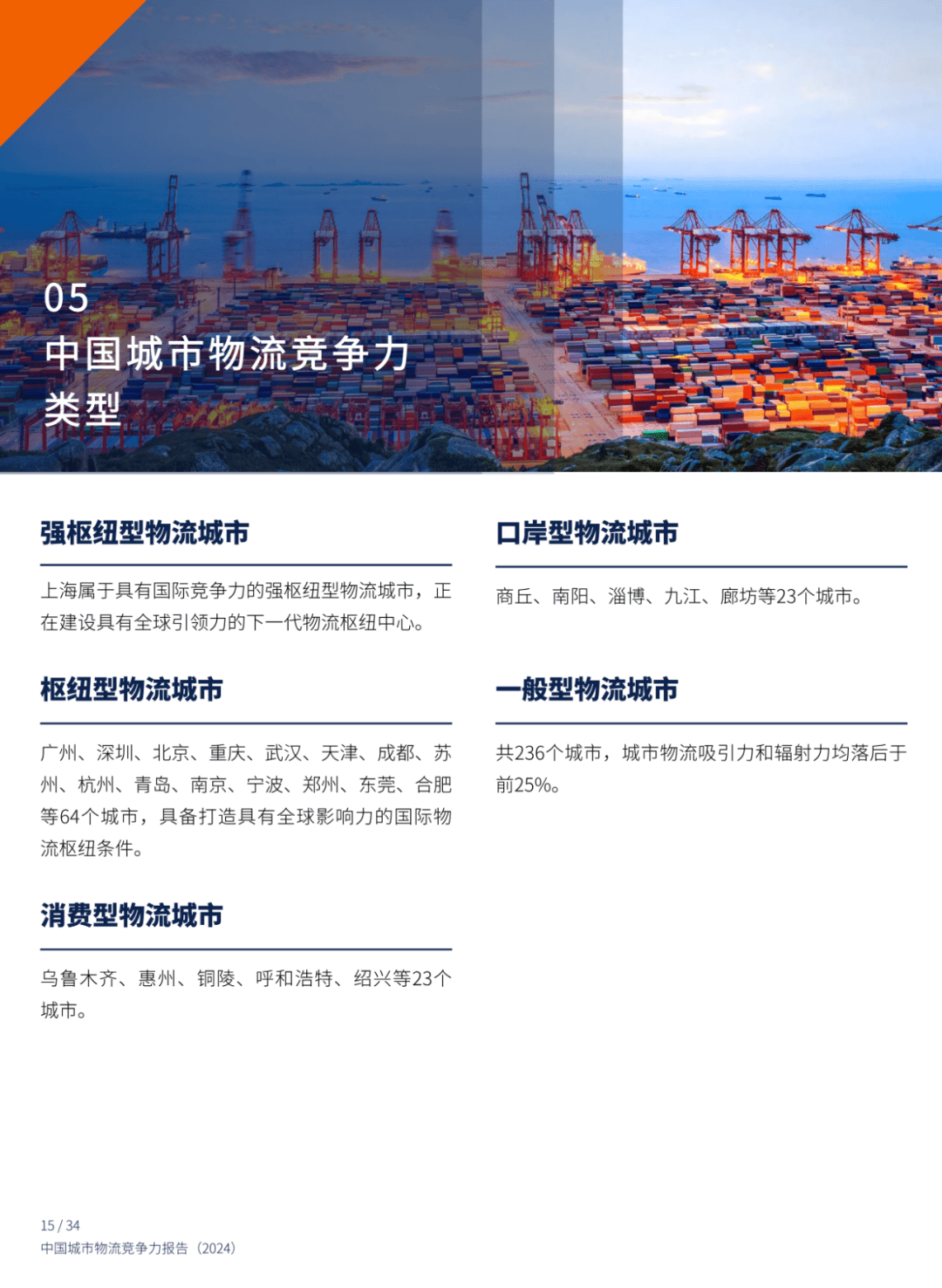 2024年中国城市物流竞争力报告分析，中国城市物流展望与对策-报告智库