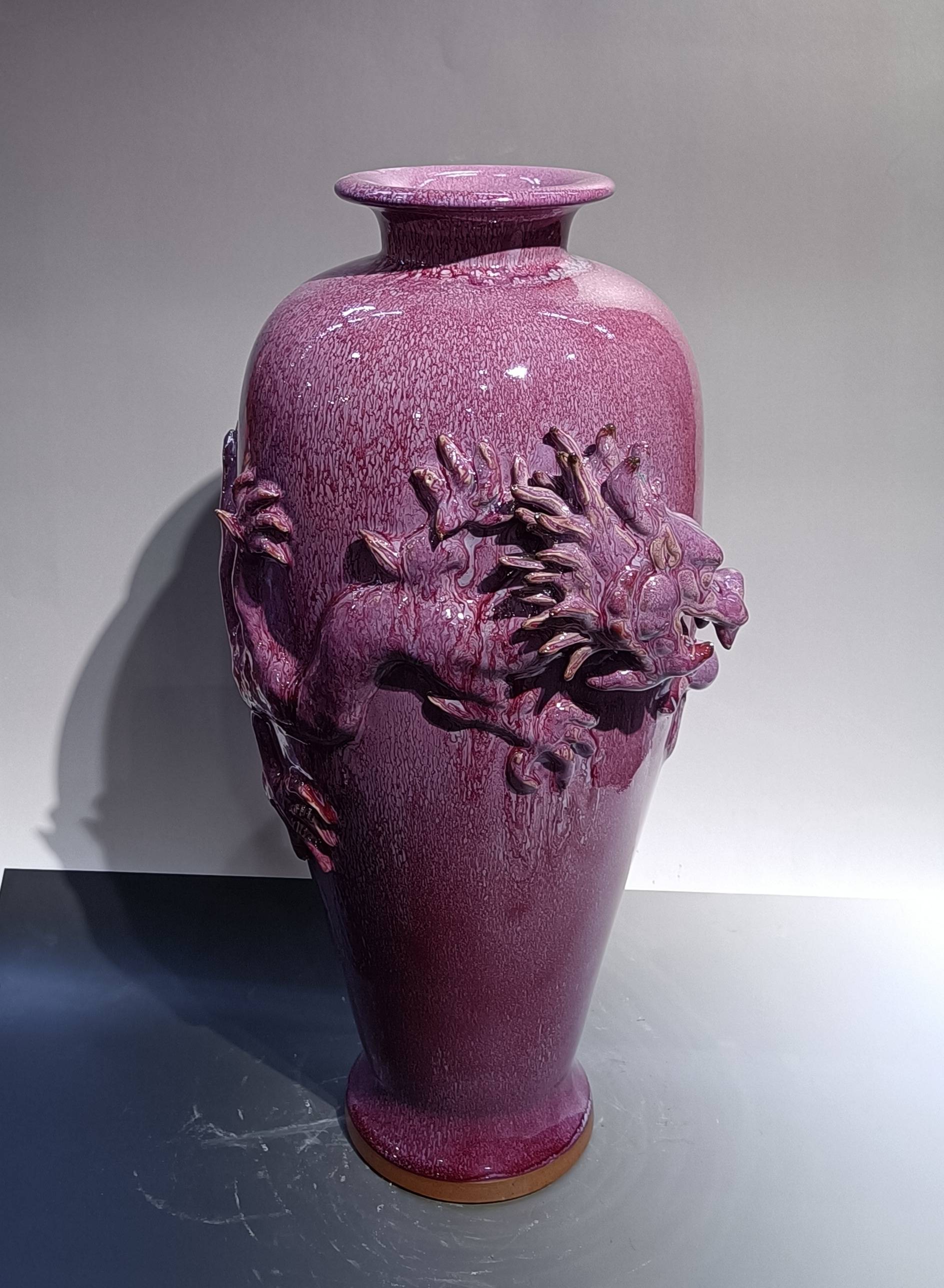 禹州市神垕镇鼎盛钧窑钧瓷浮雕作品展示