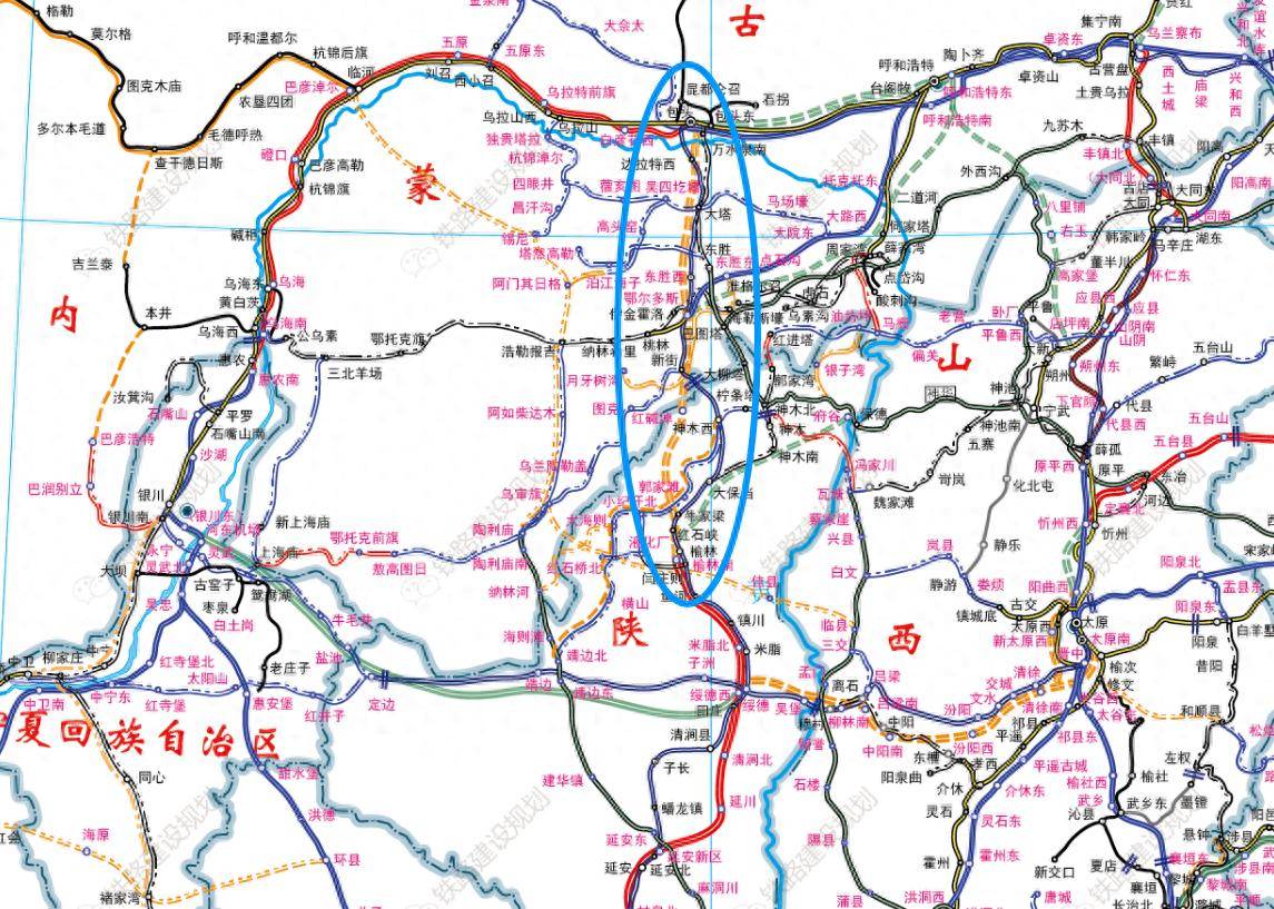 内蒙古东部高铁规划图图片