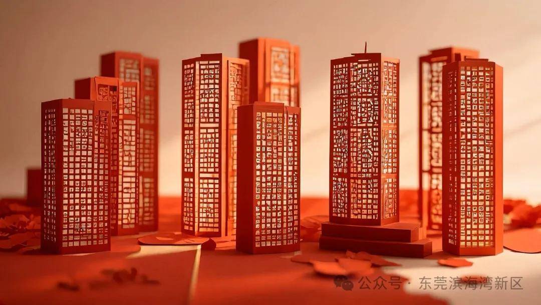 滨海湾：从地标到产业，传统剪纸中的现代画卷，AI“剪”出滨海湾新区：春节游玩新去处