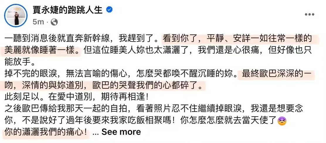 大S：在日本旅行中病逝，身后事备受关注 大S离世：家人朋友的伤痛与怀念