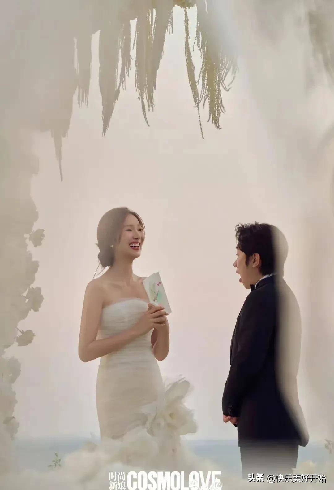 李亚男晒新婚纱照结婚10周年情人节快乐王祖蓝浪漫回应好恩爱