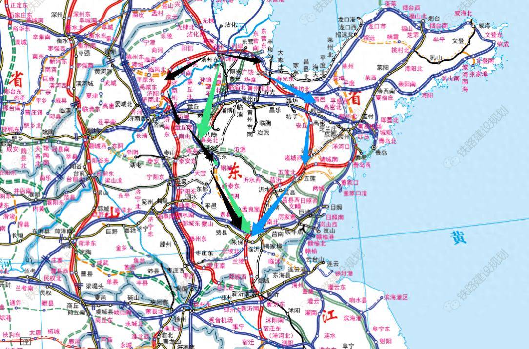从山东的交通规划来看,或将有三条滨临高铁,最难落实的却是这条路径最