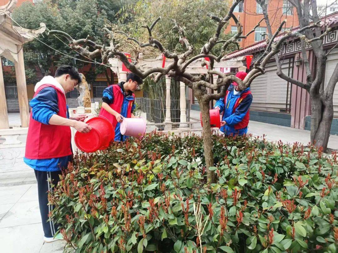 邓州市致远学校开展植树节环保公益活动