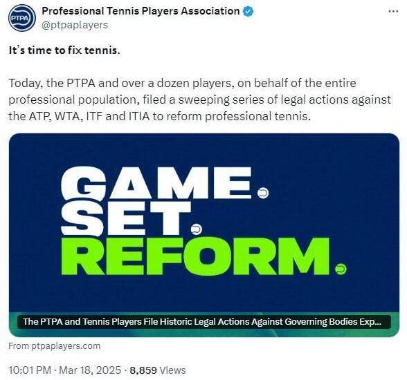 PTPA公诉网球组织：现代网球的拯救之战？，从PTPA公诉看现代网球的现状与未来